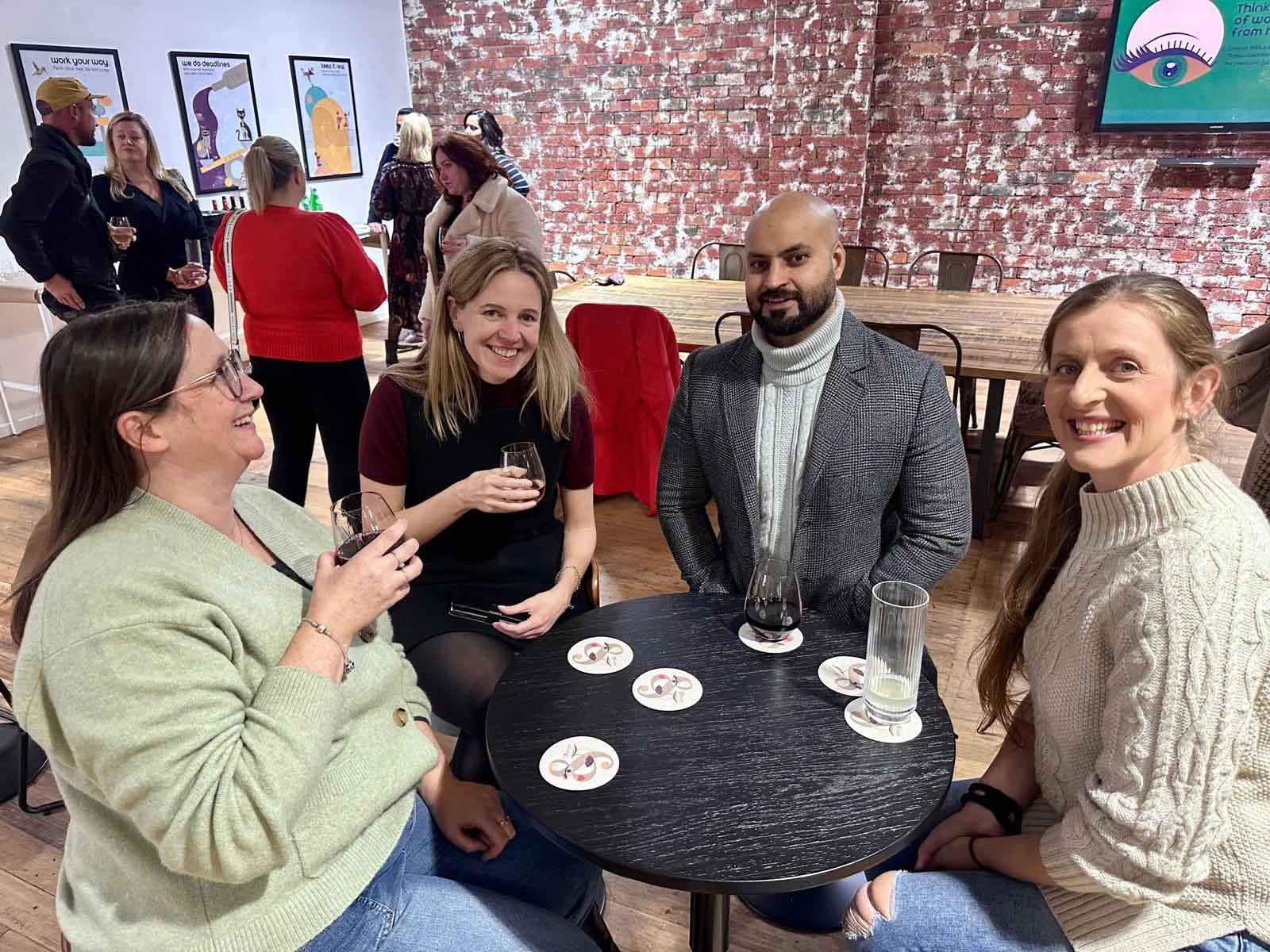 The ko&co coworking launch in South Melbourne with remote professionals and small business owners connecting in the event space
